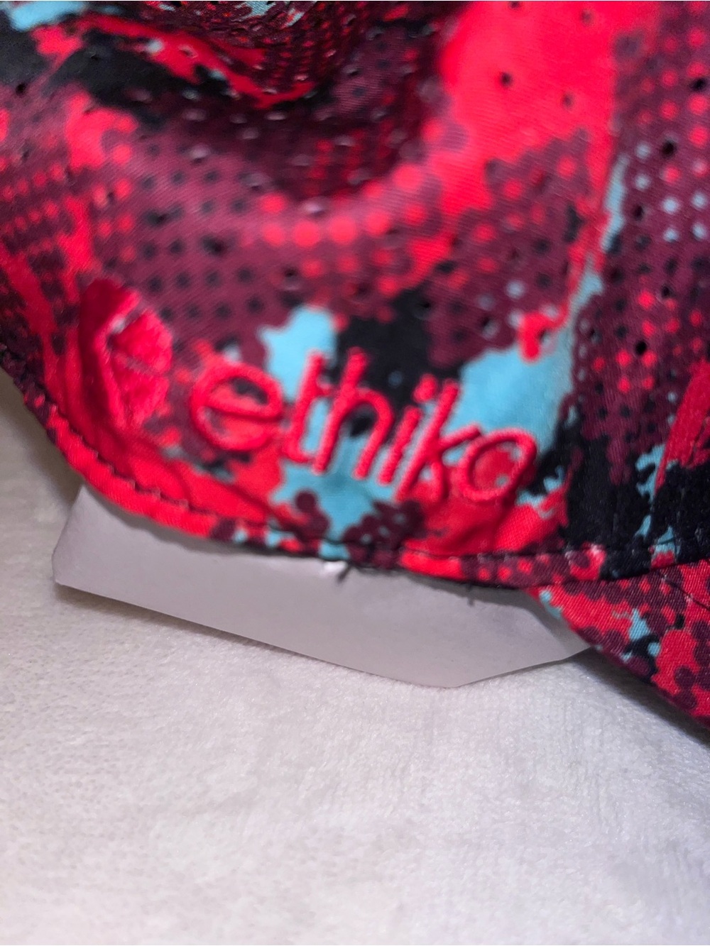 ethika Red Black Aqua Hat - Picture 2 of 4